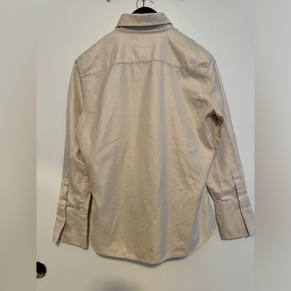 Banana Republic Beige button down Large - Picture 2 of 4